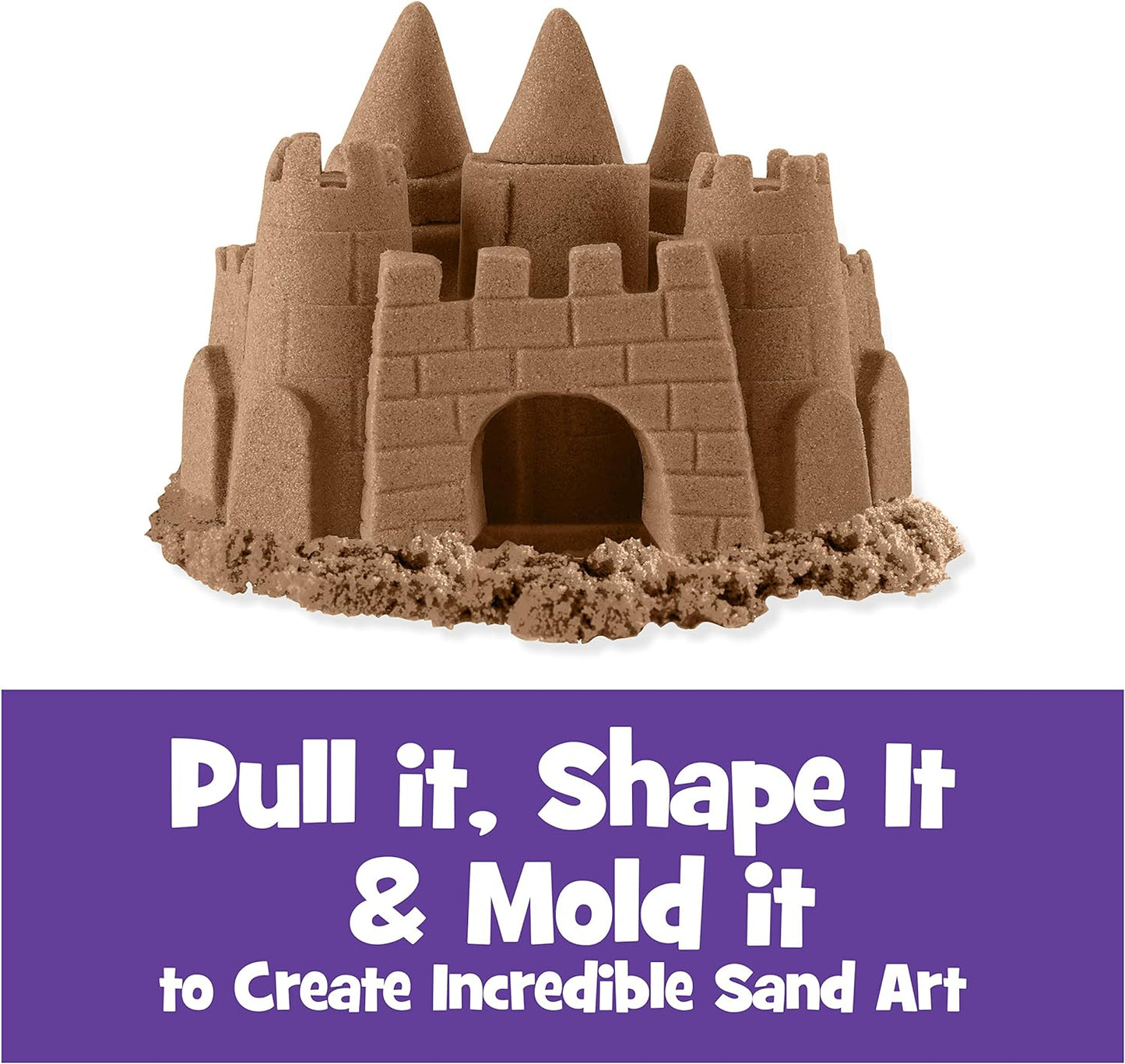 Kinetic Sand The Original Mouldable Sensory Play Sand, Brown, 906 g