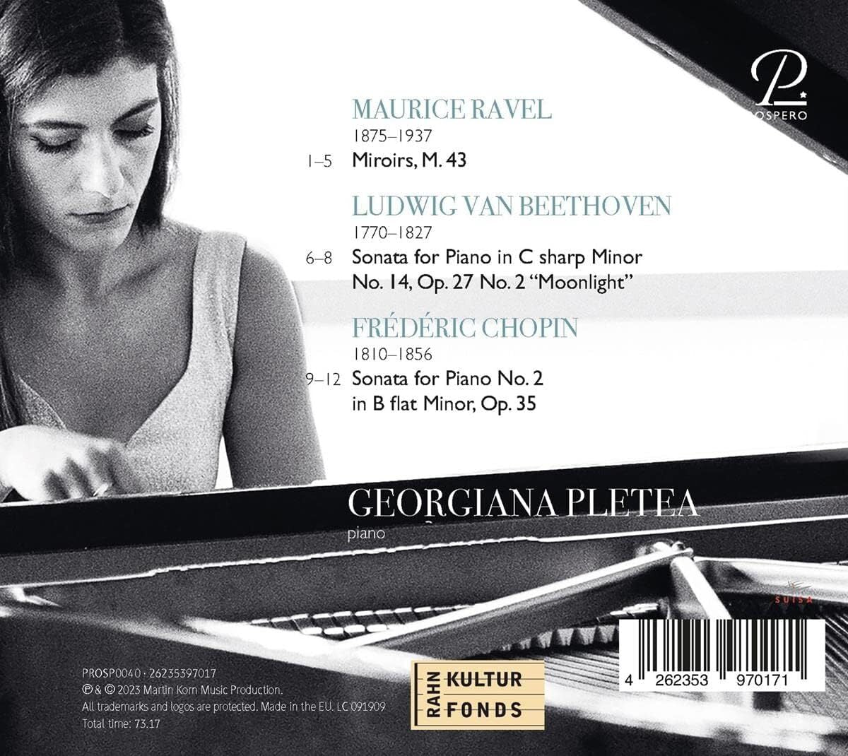 Ravel: Miroirs/Beethoven: Piano Sonata No. 14 'Moonlight/...