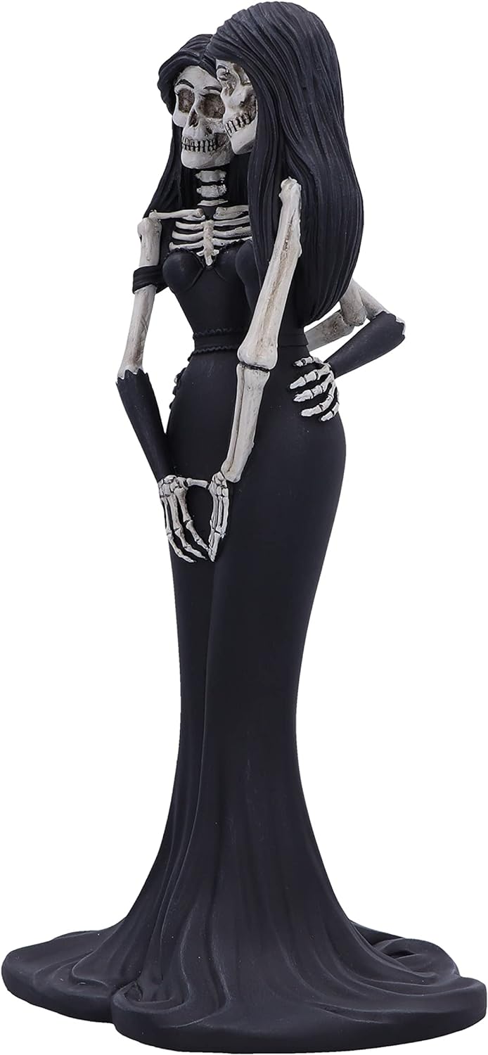 Nemesis Now Eternal Sisters 24cm, Resin, Gothic Wedding Giftware, Skeleton Sisters Figurine, Cast in the Finest Resin, Hand-Painted,Black and White