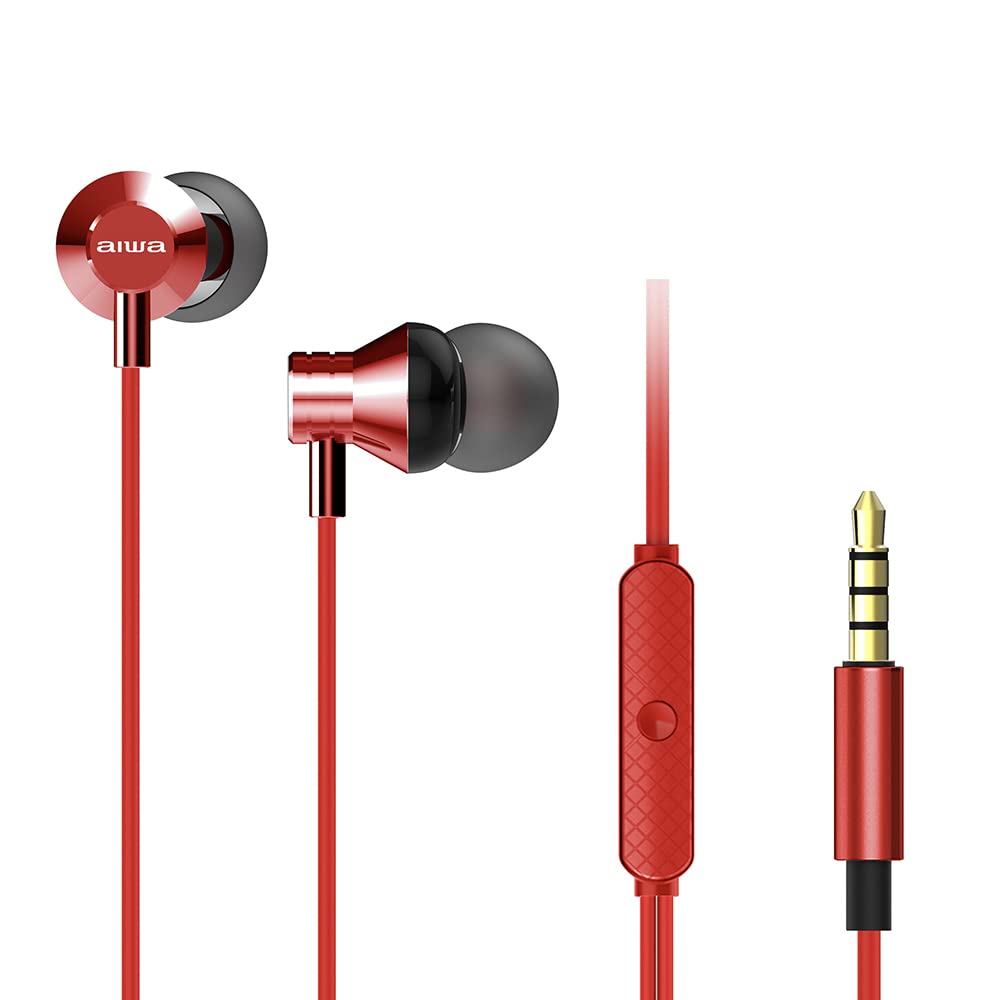 AIWA ESTM-50RD In-Ear Headphones Red