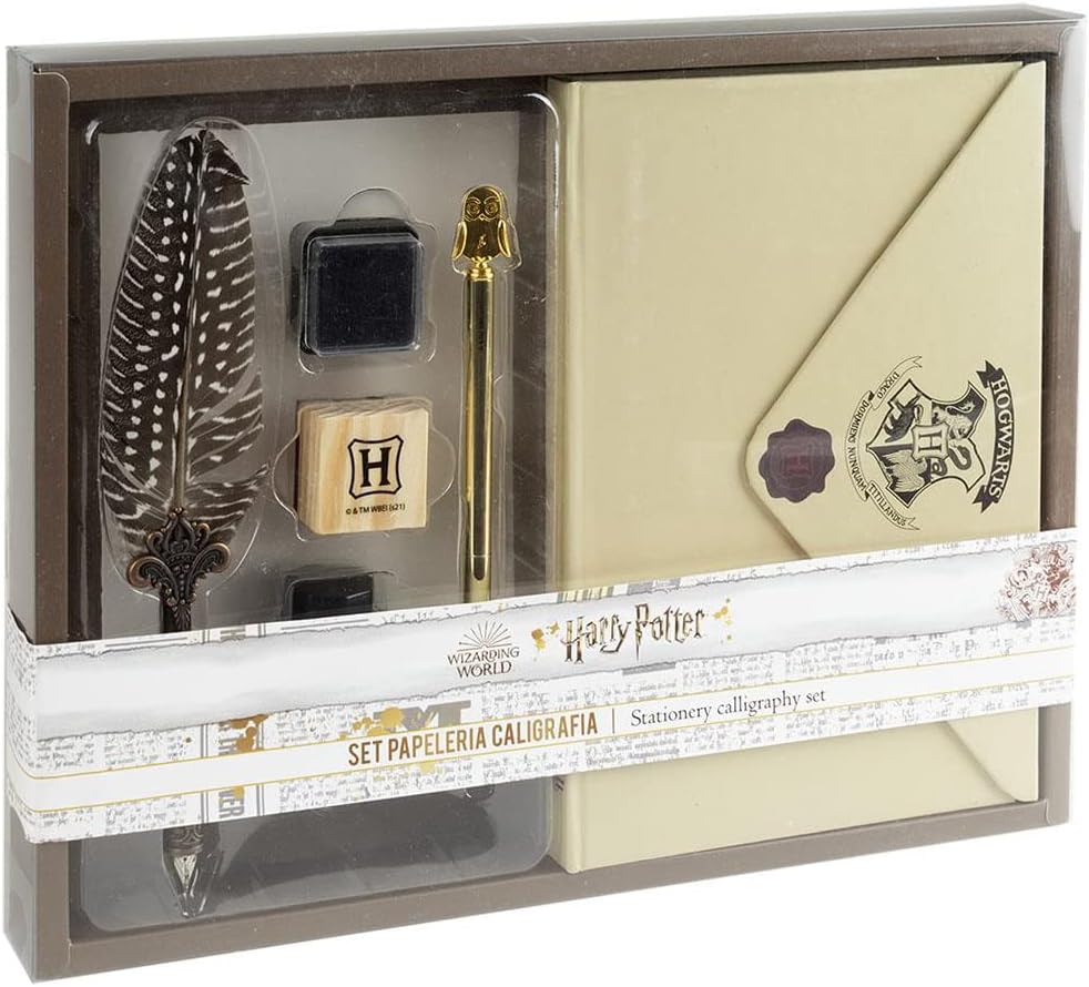 Cerda Letter Harry Potter Calligraphy Stationery Set, Color, 6-Piece Set (8445484004977