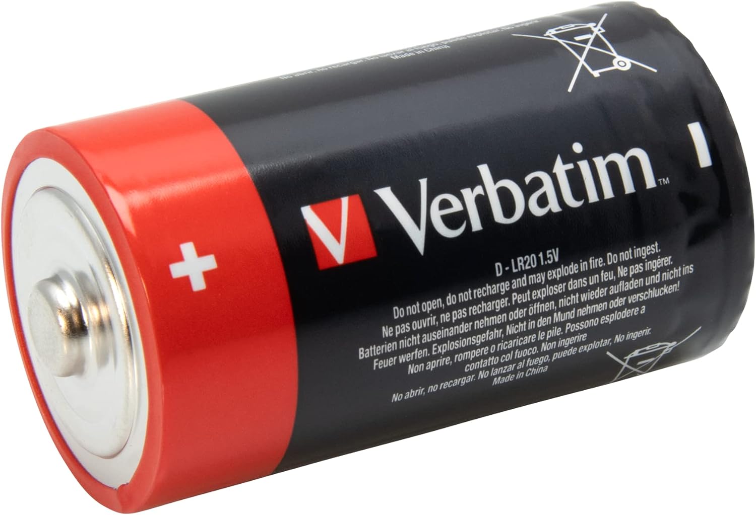 Verbatim 49923 D Alkaline Batteries (Pack of 2