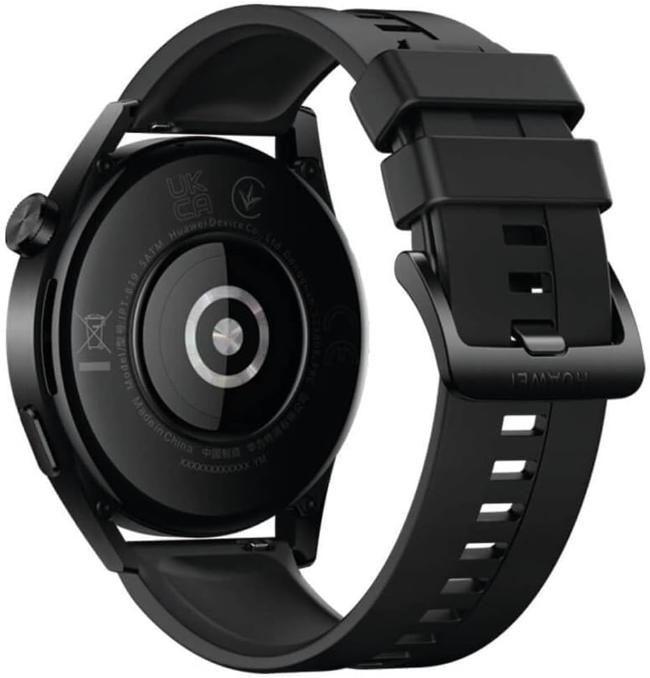 HUAWEI WATCH GT 3 smartwatch, long-lasting battery life, all-day SpO2 monitoring, personal AI running coach, accurate heart rate monitoring, 100+ training modes, Bluetooth calling, Black, 46mm