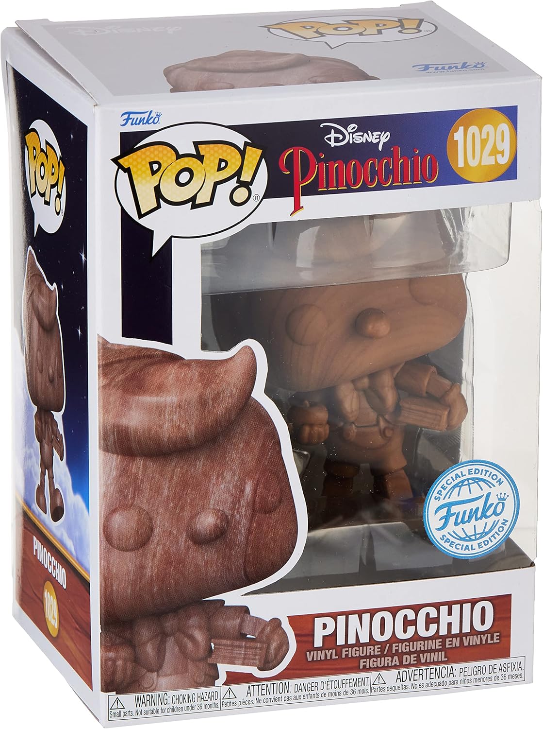 Funko Pop! Disney: Pinocchio - Pinocchio (Wood) (Special Edition) #1029 Vinyl Figure