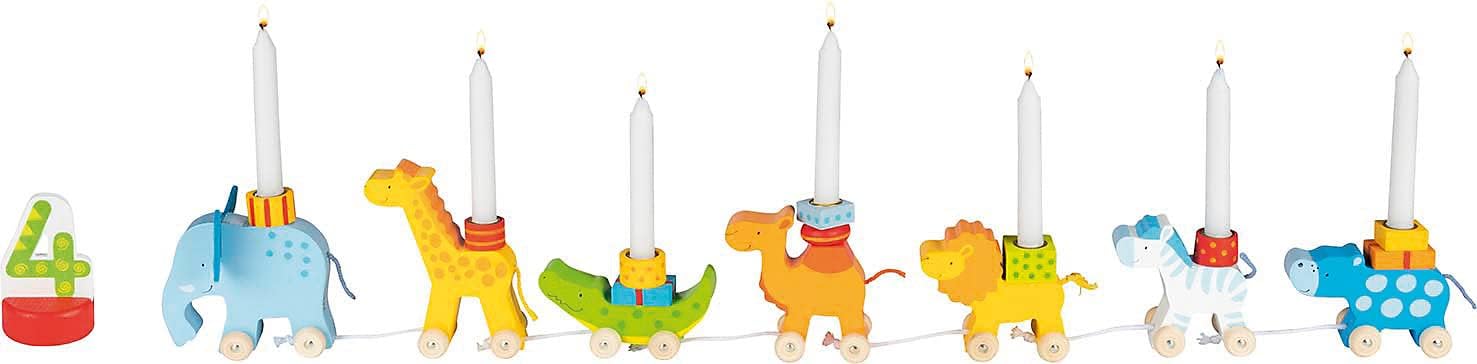 Goki 60726 Caravana de cumpleaños Remote Control Vehicles, Multi-Coloured (Multi-Coloured)