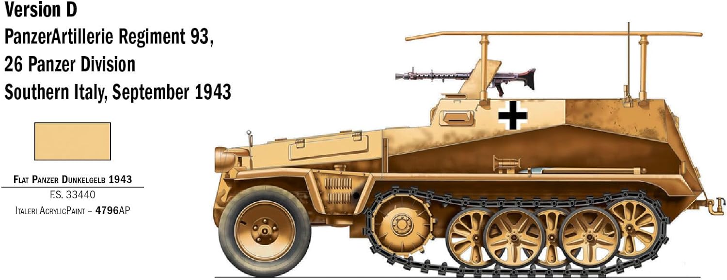 Italeri 1/72 Sd.Kfz. 250/3 with 3 Figures # 7034