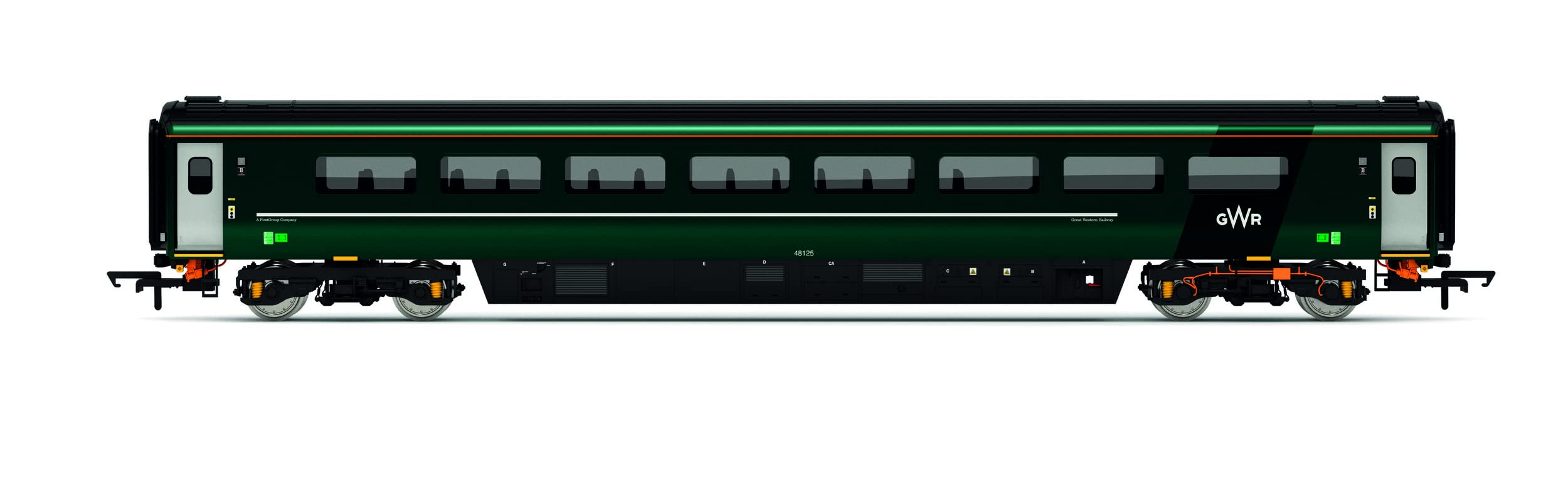 GWR, Mk3 Sliding Door Trailer Standard (TS), 48125 - Era 11. Coaches & Coach Packs.
