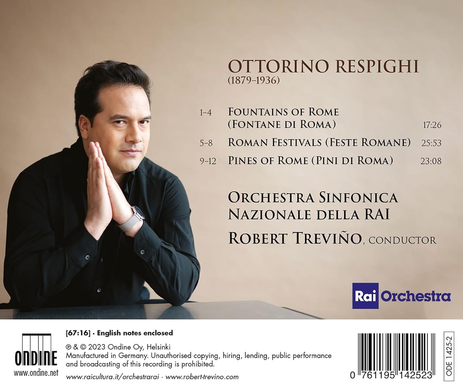 Respighi: Roman Trilogy: Pines of Rome/Fountains of Rome/Roman Festivals