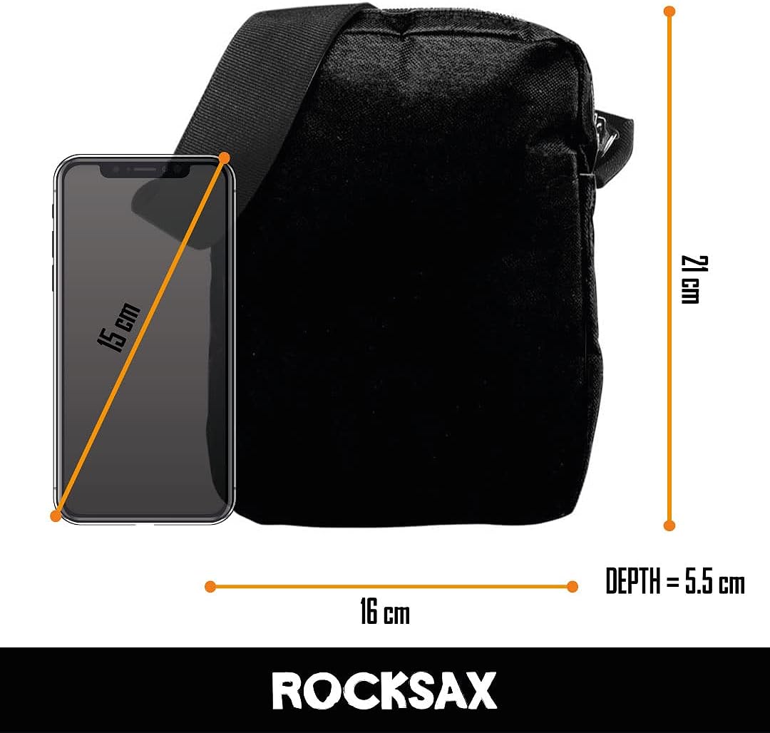 Rocksax Crossbody Bag Misfits Glow Fiend Messenger Bag 21cm x 16cm x 5.5cm – Officially Licensed Merchandise