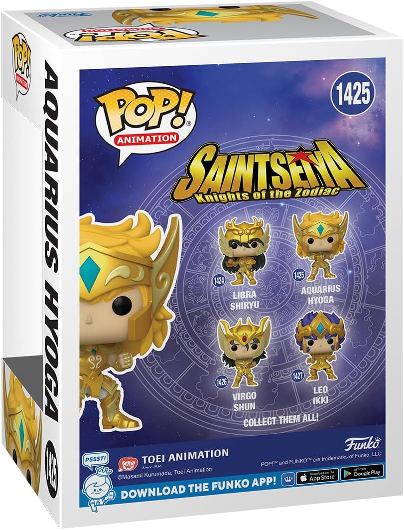 Funko POP! Animation: Saint Seiya - Gold Aquarius Cygnus Hyoga - Collectable Vinyl Figure - Gift Idea - Official Merchandise - Toys for Kids & Adults - Anime Fans - Model Figure for Collectors