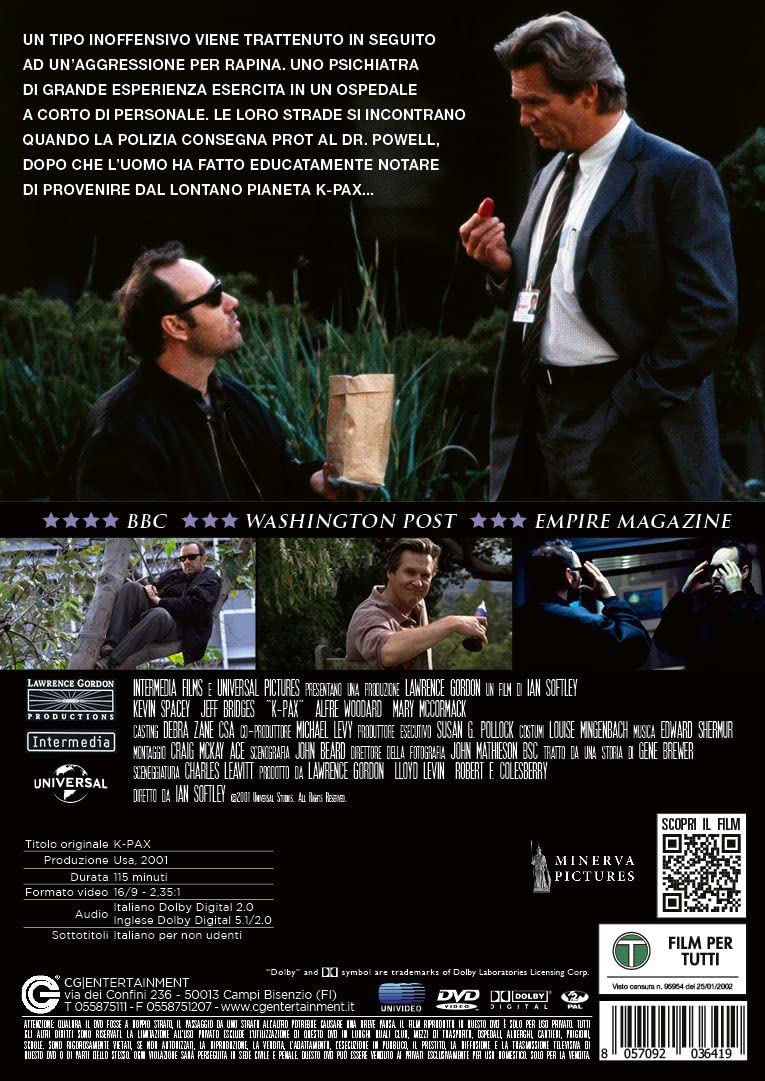K-PAX - Da un altro mondo ( DVD