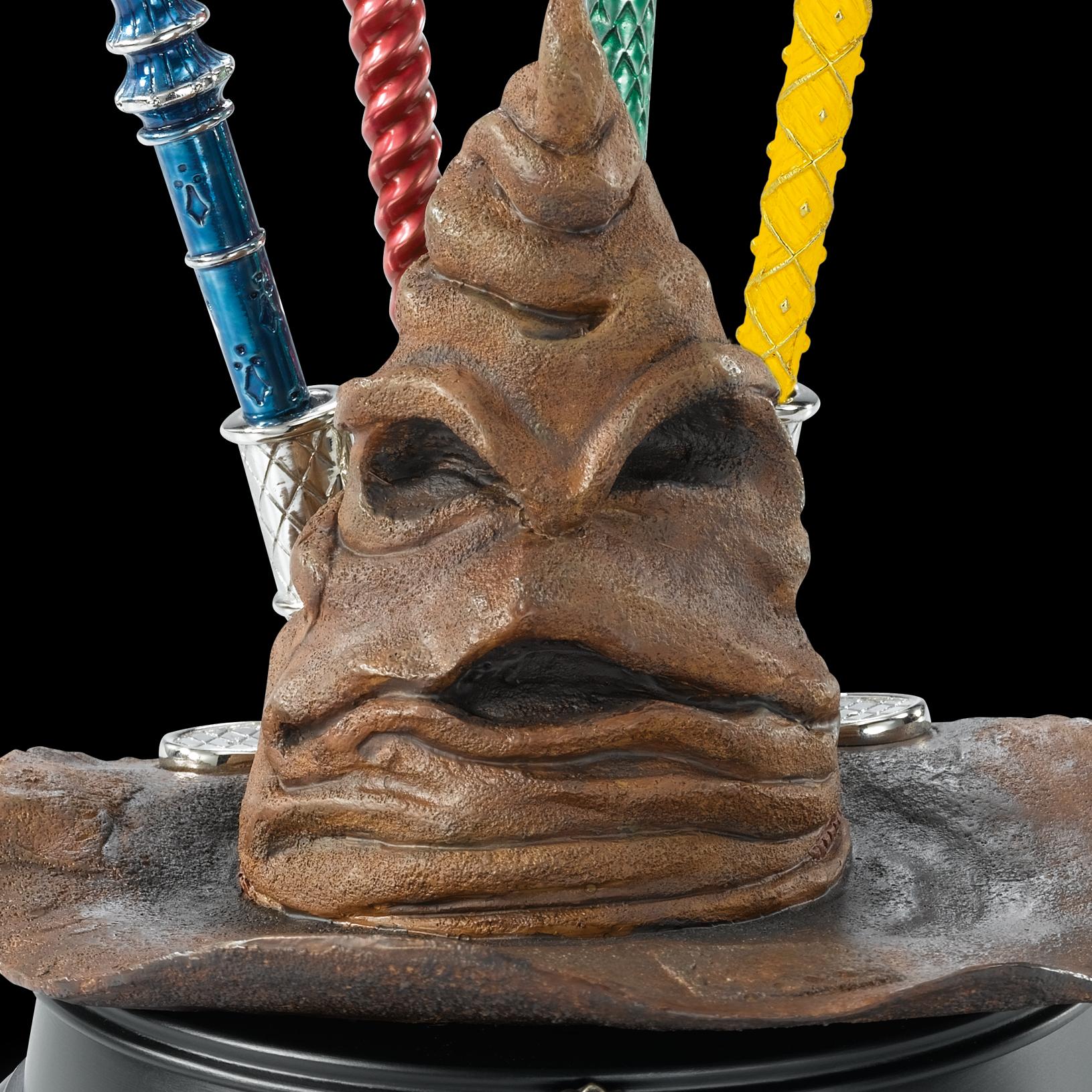 The Noble Collection Harry Potter Sorting Hat Pen Display - 7.5in (19cm) Cold Cast Porcelain Replica Pen Display - Officially Licensed Film Set Movie Props Gifts
