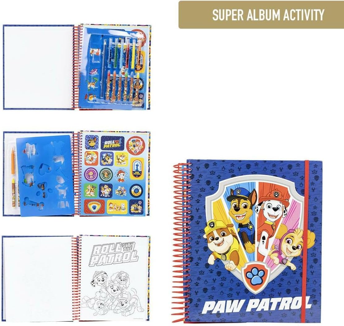 CERDÁ LIFE'S LITTLE MOMENTS Unisex Kid's Paw Patrol Colouring Book Pencil case, Multicolor, Standard