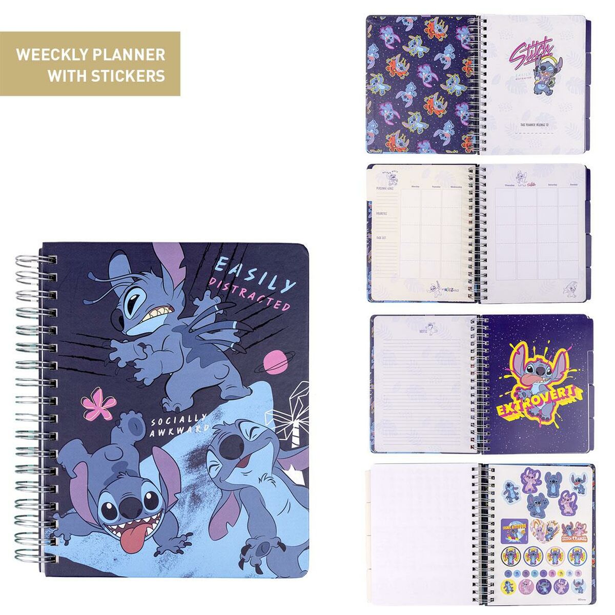 Weekly Planner Stitch 19 x 24 x 2 cm