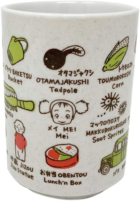 Studio Ghibli via Bluefin Benelic My Neighbor Totoro "Totoro and Friends" Japanese Teacup - Official Studio Ghibli Merchandise, White (BNL18304
