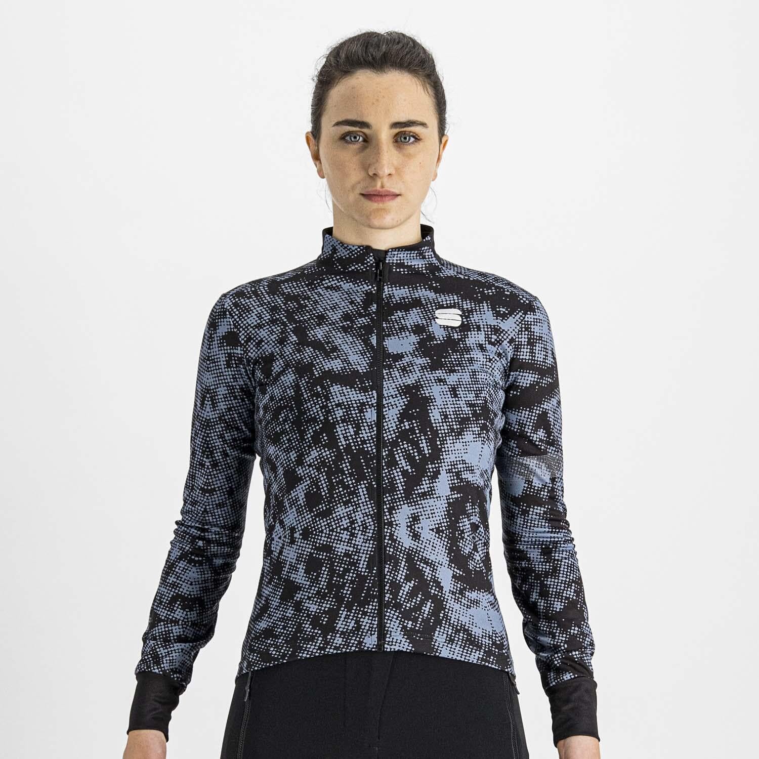 Sportful Escape Supergiara Women's Thermal Jersey M Black/Blue Sea