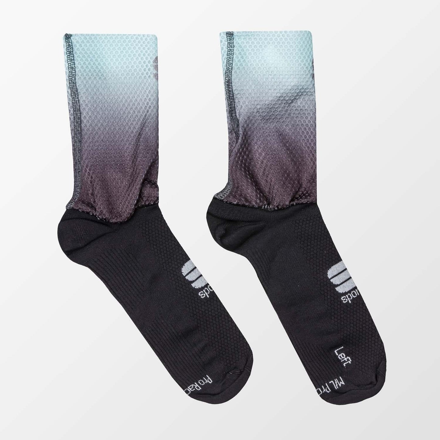 Sportful Race Mid Socks S Black/Blue Sky