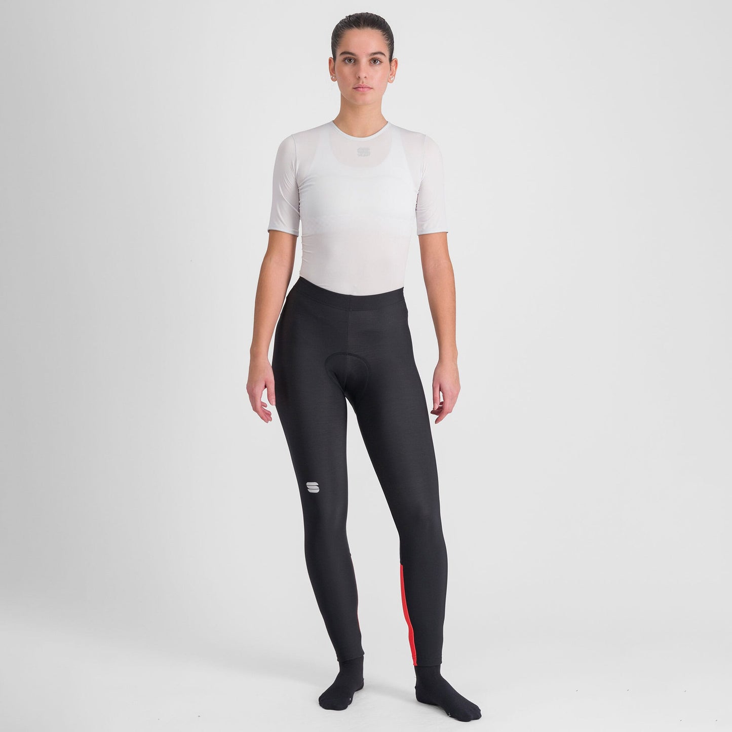 Sportful Classic Women's Tights XS Black/Pompelmo