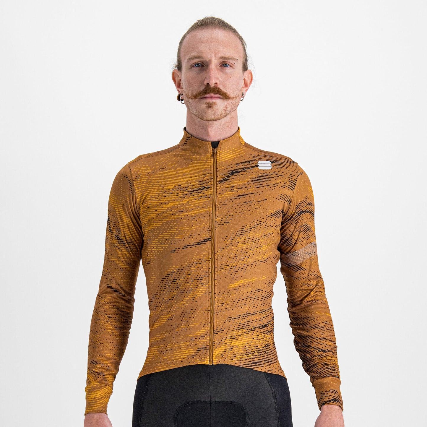 Sportful Cliff Supergiara Long Sleeve Thermal Jersey S Leather/Golden Oak/Black