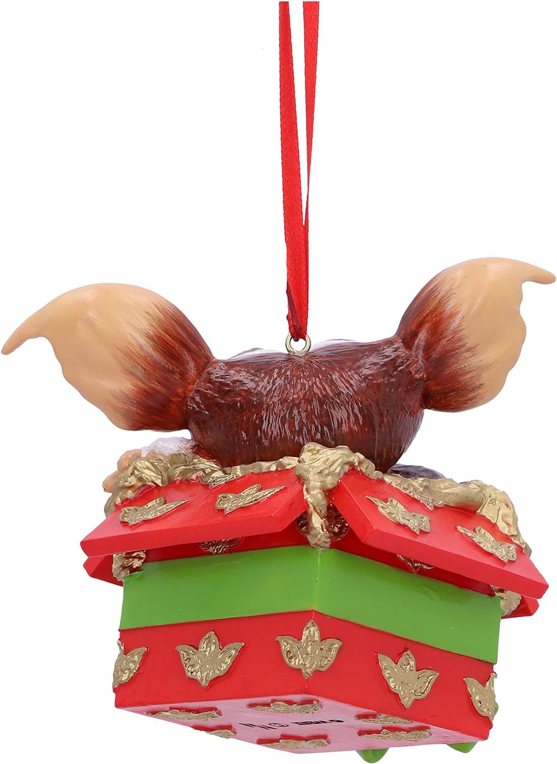 Nemesis Now Gremlins Gizmo Gift Hanging Ornament 10cm, Resin, Officially Licensed Gremlins Merchandise, Gremlins Christmas Decoration, Cast in the Finest Resin, Hand-Painted