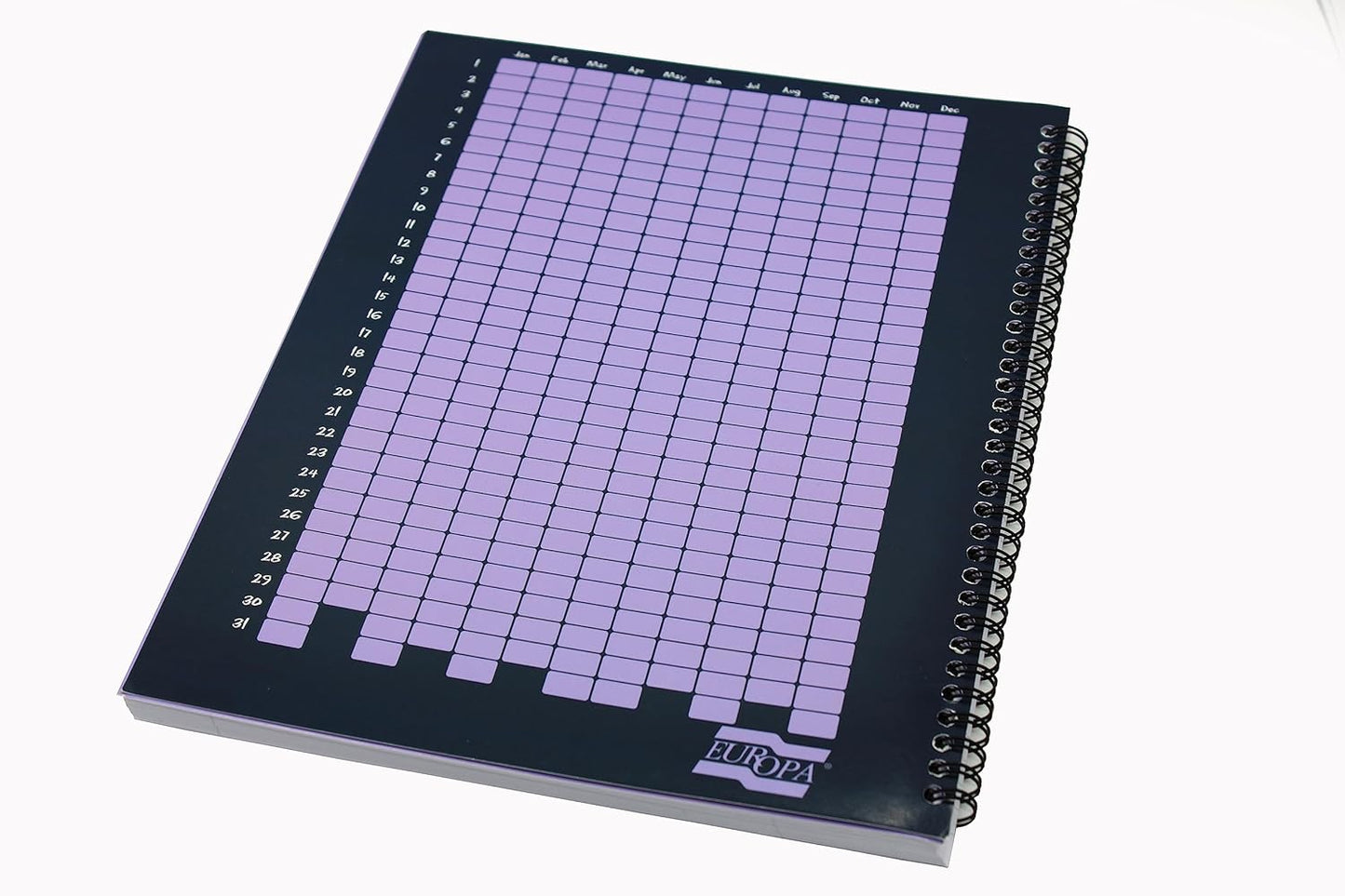 Exacompta Europa Splash - Ref EU1502Z Wirebound Notebooks, Bright Cover, 160 Lined Pages, A4+ Size with Micro-Perforated Pages, Pack of 3 Purple Cover