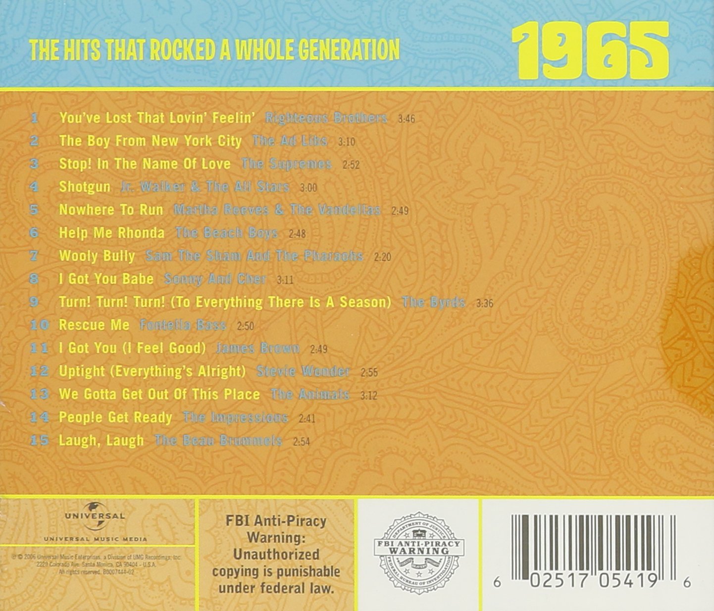 The Classic Sixties Collection: The Hits That Rocked a Whole Generation 1965