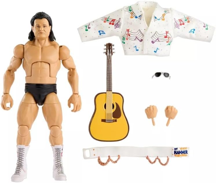 WWE Elite Collection Greg The Hammer Valentine Wrestling Action Figure Legends Mattel Series 20, HLP57
