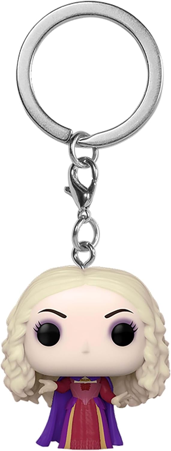 Funko Pop! Keychain: Disney Hocus Pocus 2- Sarah Sanderson - (Smoke) - Neuartiger Schlüsselanhänger - Vinyl-Minifigur Zum Sammeln - Strumpffüller - Geschenkidee - Offizielle Handelswaren - Minifigur