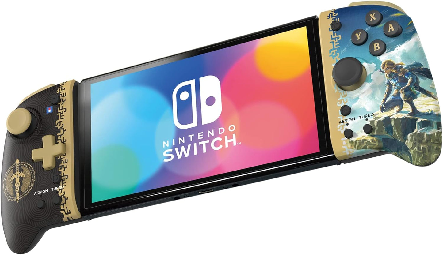 HORI - Split Pad Pro (Zelda - Nueva Edición Tears of the Kingdom) para Nintendo Switch y Modelo OLED (Licencia oficial