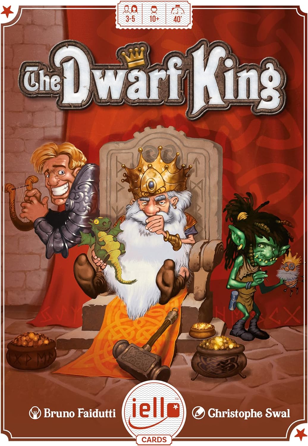 Iello | The Dwarf King | Card Game | Ages 10+ | 3-5 Players | 40 Minutes Playing Time