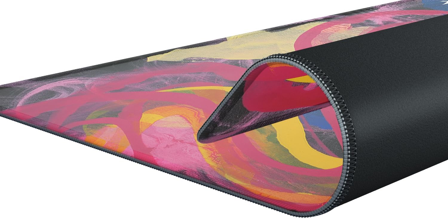 Xtrfy GP4 - Big gaming mouse pad - Effortless Gliding with Perfect Mouse Control - Stitched Edges and Non-Slip for Gamer - Machine Washable - Street Pink Edition, Rectangle 460 x 400 x 4 mm