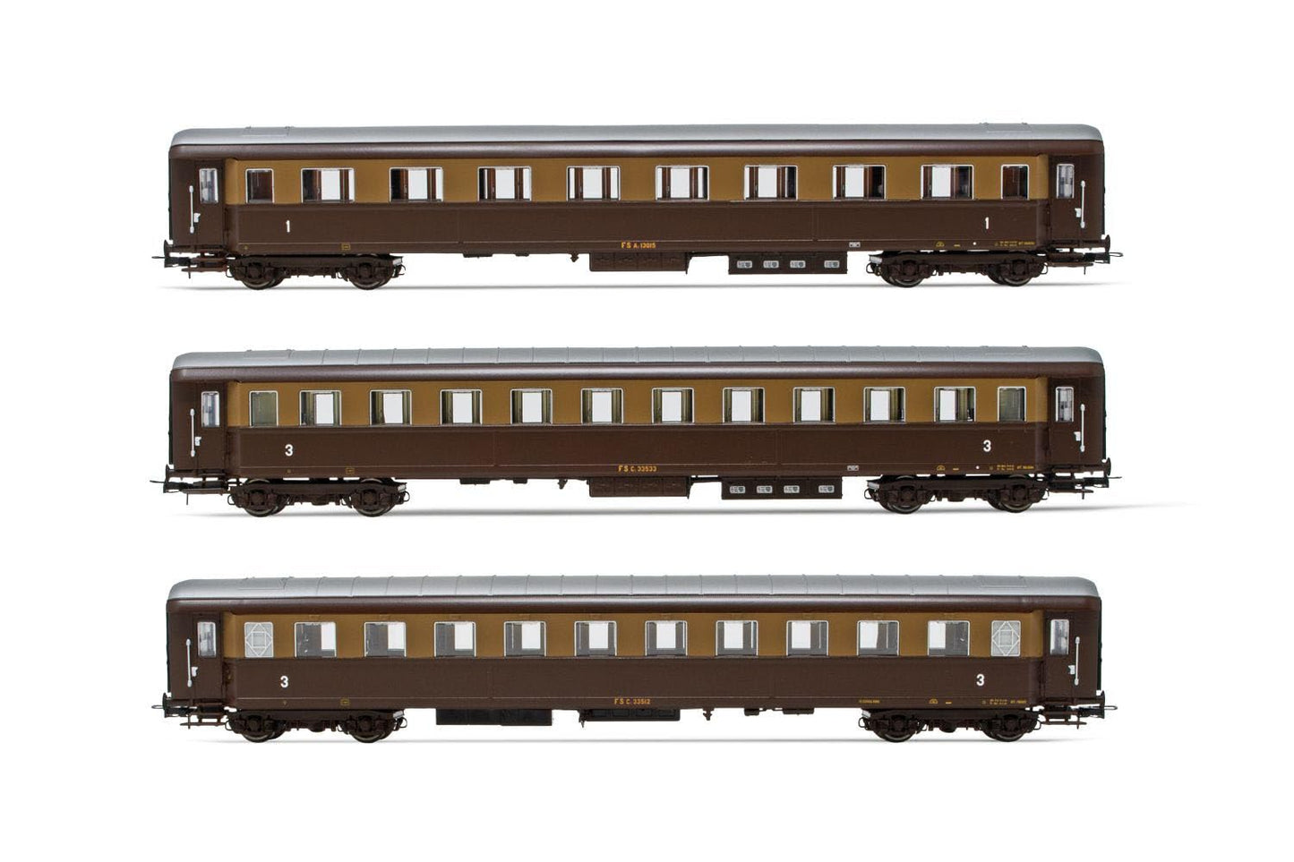 Rivarossi - Fs 3-p Az13010 1946 1st Cl 2 Coaches Cz33010'46 Iii (9/21) * - RIV-HR4326