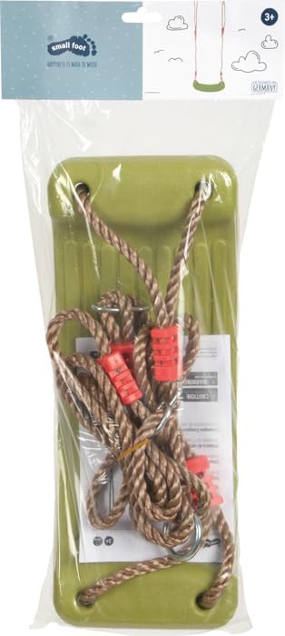 Small Foot 10876 Heavenly Storm Children's Swing from 3 Years Weather-Resistant Outdoor Toy, red, Schaukel ca 42 x 17 x 10 cm, Seil Länge ca. 190 cm