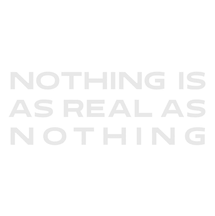 Nothing Is As Real As Nothing