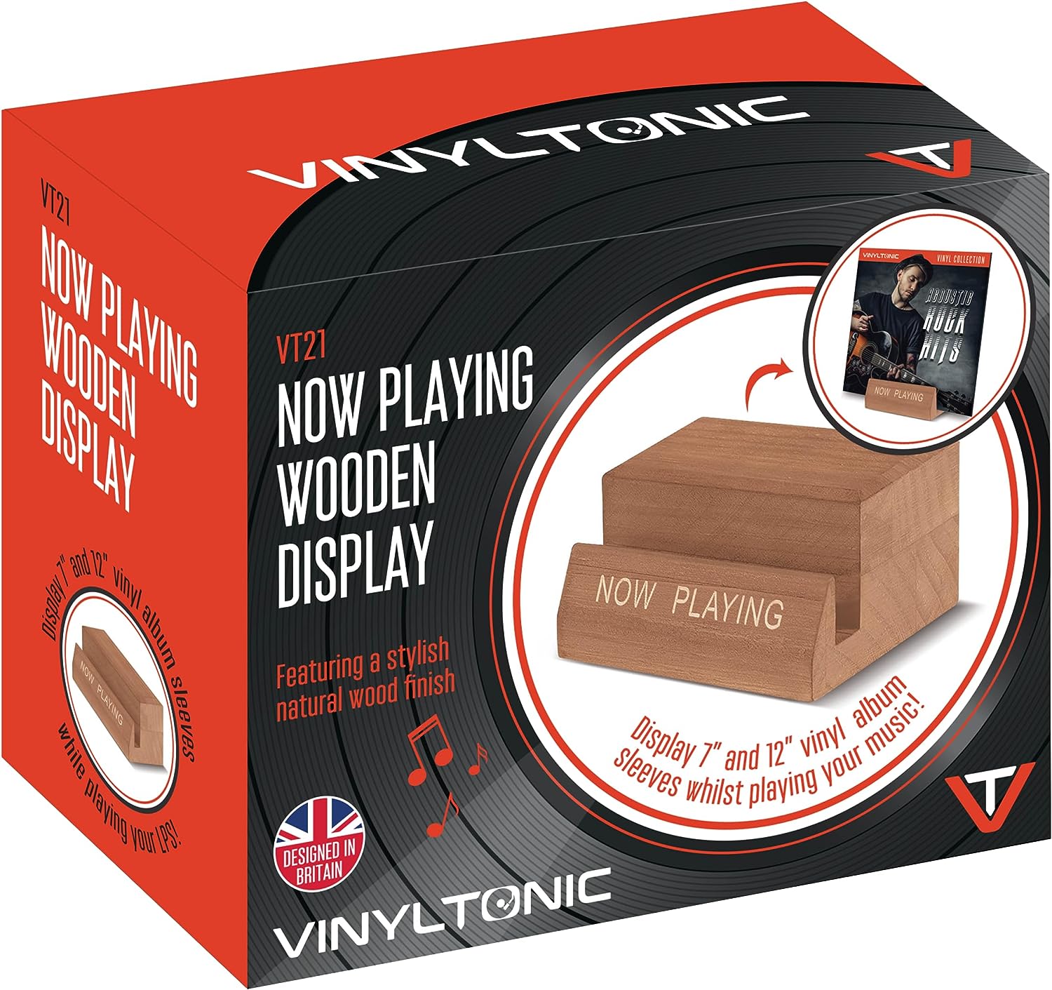 VINYLTONIC NOW PLAYING WOODEN STAND