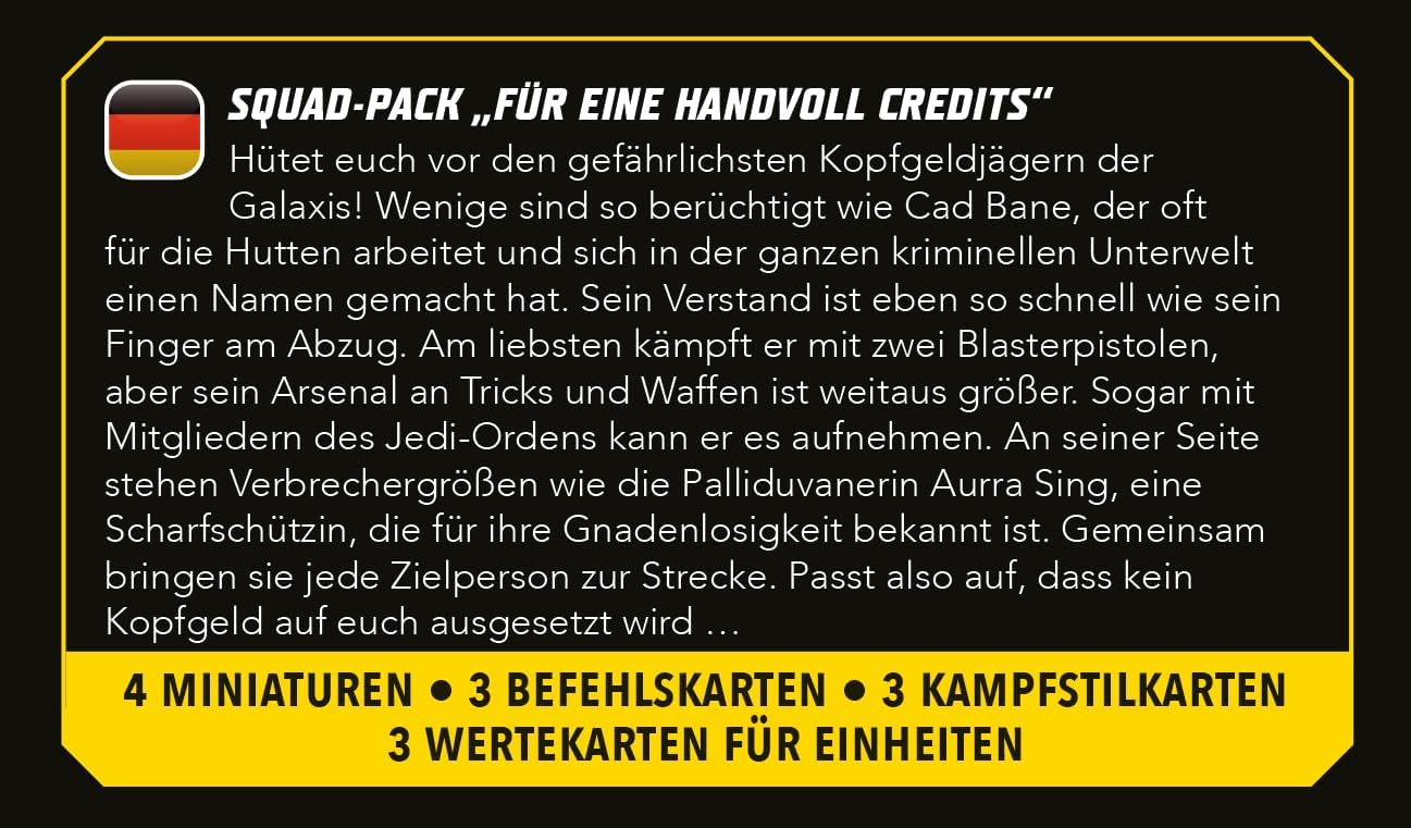 Atomic Mass Games | Star Wars Shatterpoint: Fistful of Credits Cad Bane | Expansión | Estrategia | A Partir de 14 Años | Para 2 Jugadores | 90 Minutos por Partida | Multilenguaje (incluye Español