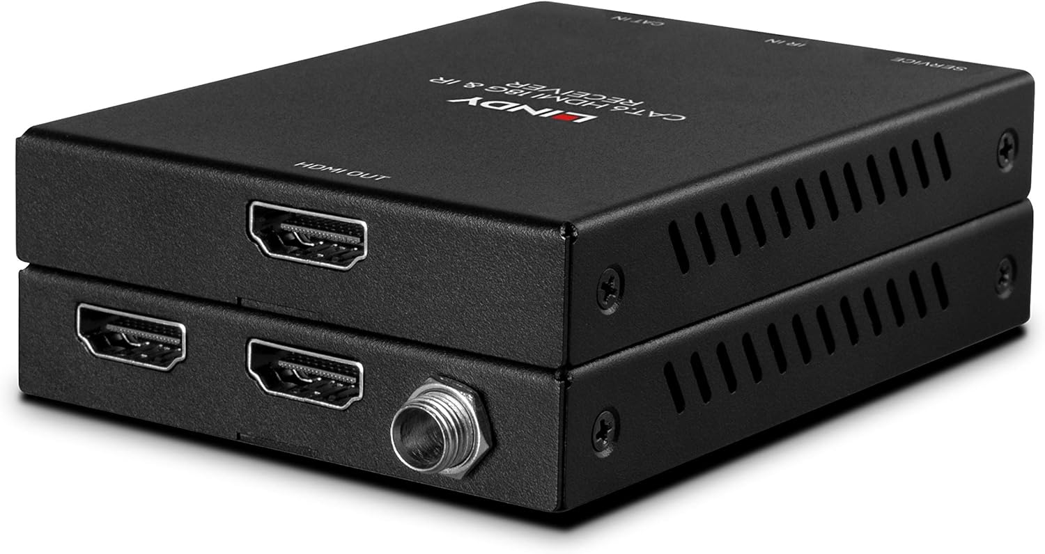 LINDY 50m Cat.6 HDMI 18G & IR Extender with PoC & Loop Out