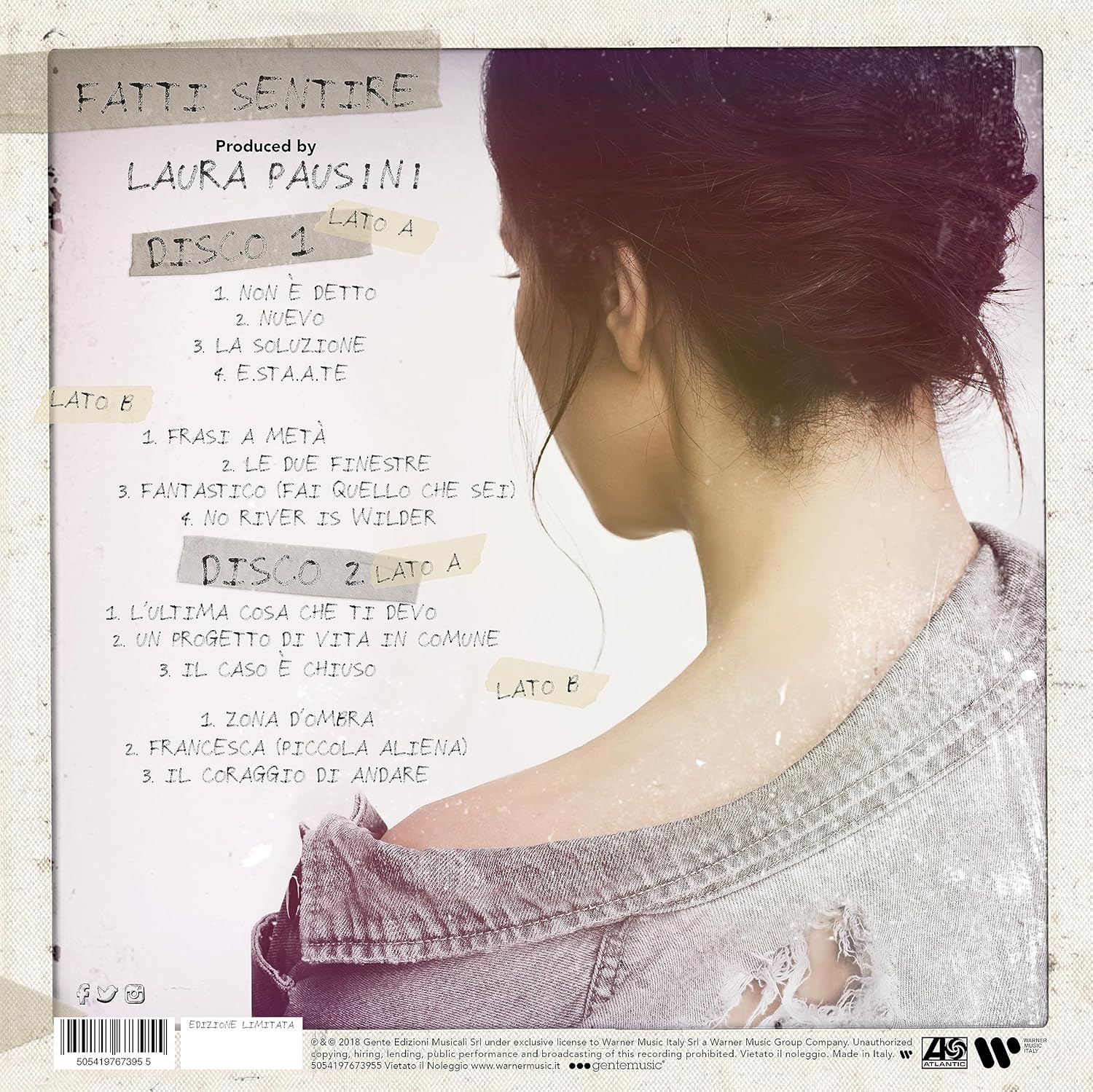 Fatti sentire (2LP 180g Transparent Bordeaux Vinyl. Limited & Numbered Edition