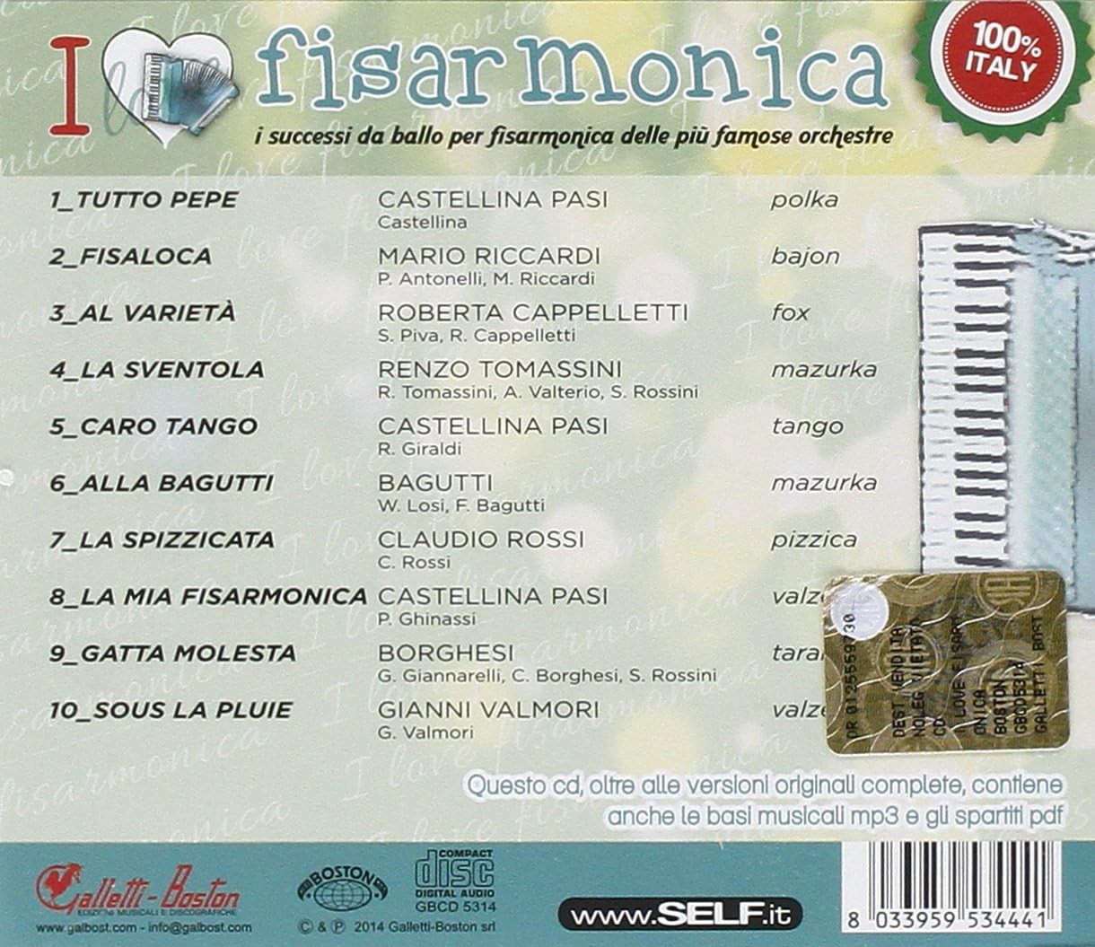 I Love Fisarmonica
