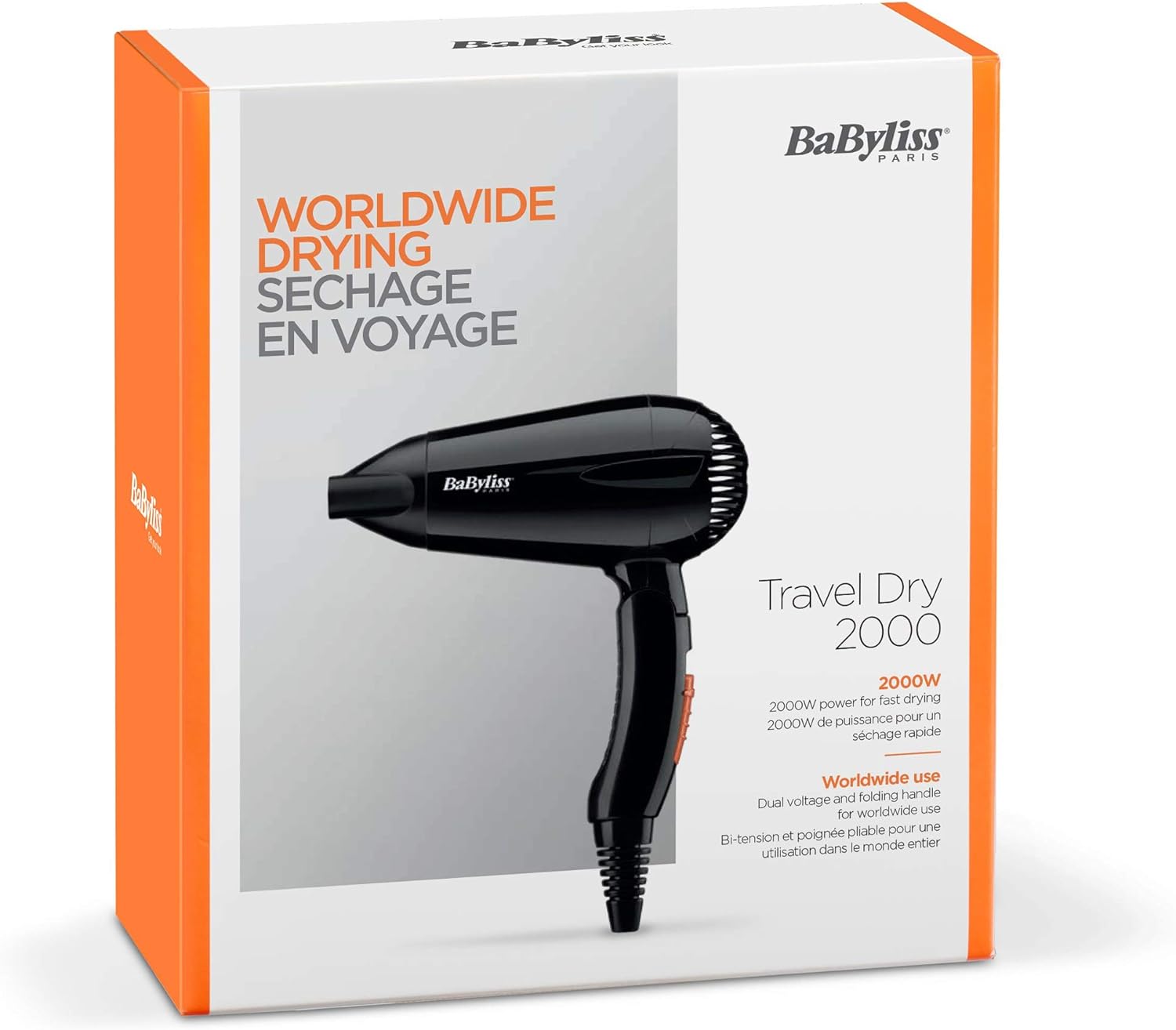 Hairdryer 5344E Babyliss Travel Dry 2000