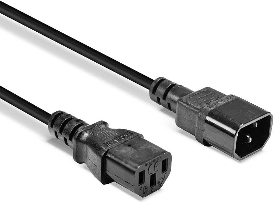 LINDY 30332 Verlängerungskabel Sektor IEC 3 m Schwarz