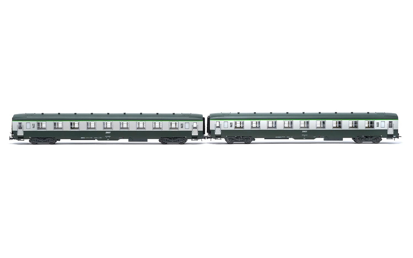 HJ4181 SNCF 2-Unit Pack 2nd Class Coaches DEV AO U59 B9 exA9 Rolling Stock - Coaches
