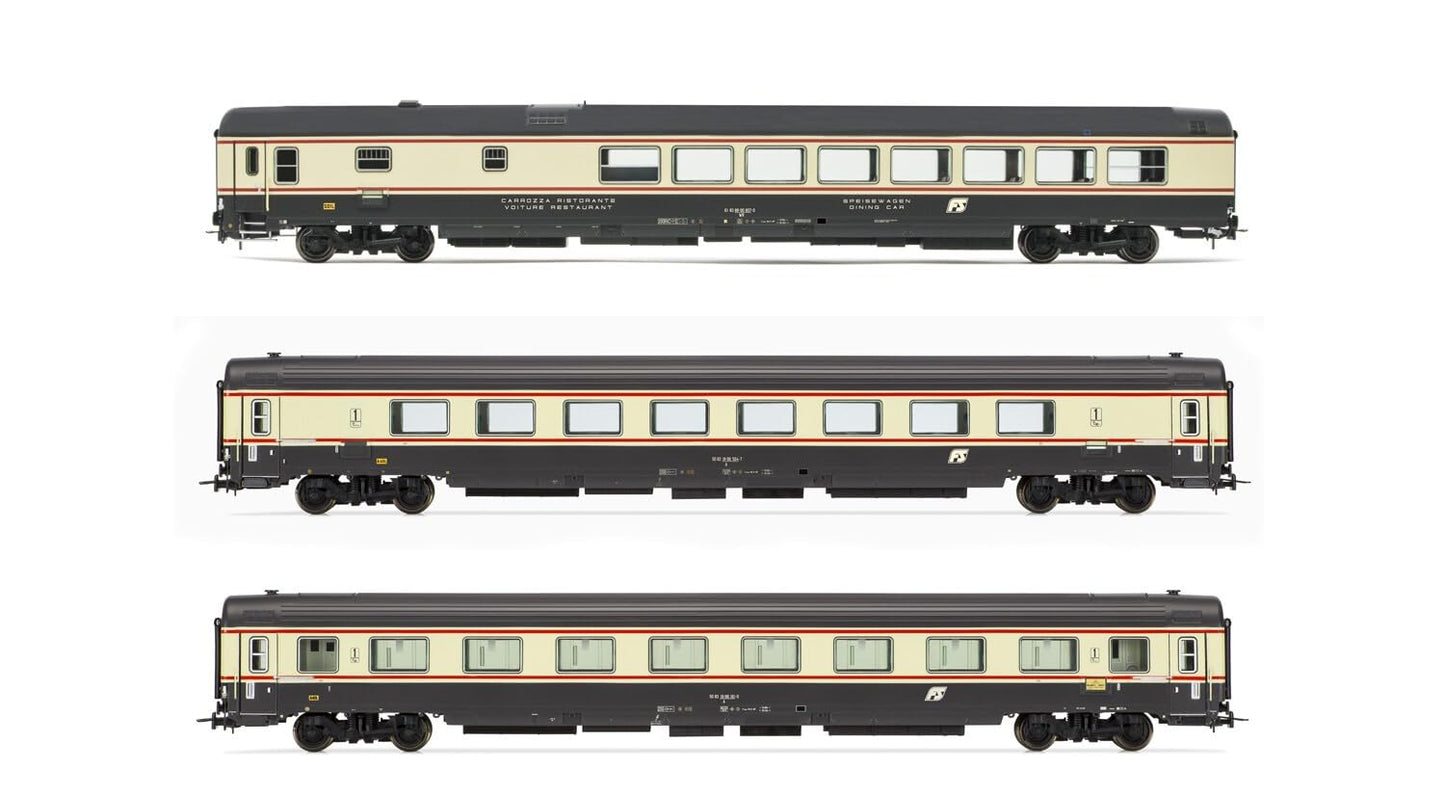 Rivarossi HR4358 FS 3 Stück IC 572 579 Petruzzelli Milano C Bari C Rollstock - Trainer