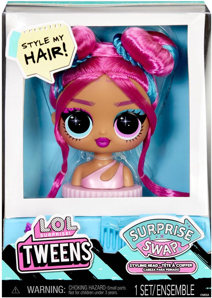 L.O.L. Surprise! Tweens Surprise Swap Series - Cabezas para peinar con Accesorios para el Pelo y un Cabello Hermoso - Adecuado para niños y niñas Mayores de 4 años