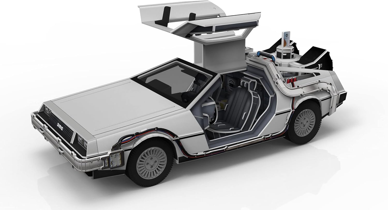 Revell 3D Puzzle 00221 Time Machine "Back to the Future" 157 Pieces, Highly Detailed, 34cm in length, Fun & Easy To Build