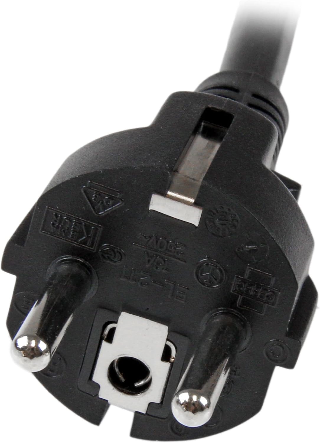 StarTech.com Cavo di Alimentazione per Computer da 2 m; Cavo Elettrico Schuko EU a C19, 16A-250V 16AWG, Cavo Alimentazione AC di Ricambio per Alimentatori PC/Monitor - Certificato UL (PXTEUC192M