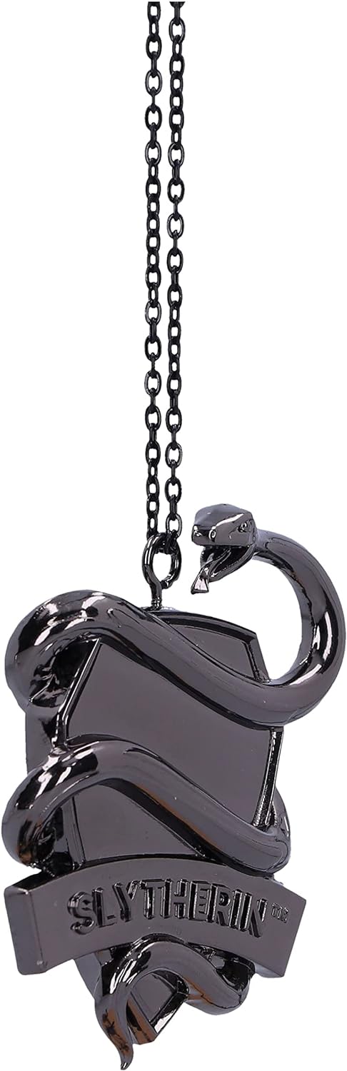 Nemesis Now Harry Potter Slytherin Crest (Silver) Hanging Ornament 6.3cm, Resin, Officially Licensed Harry Potter Merchandise, Requires Sturdy Hanging Place, Cast in the Finest Resin, Hand-Painted