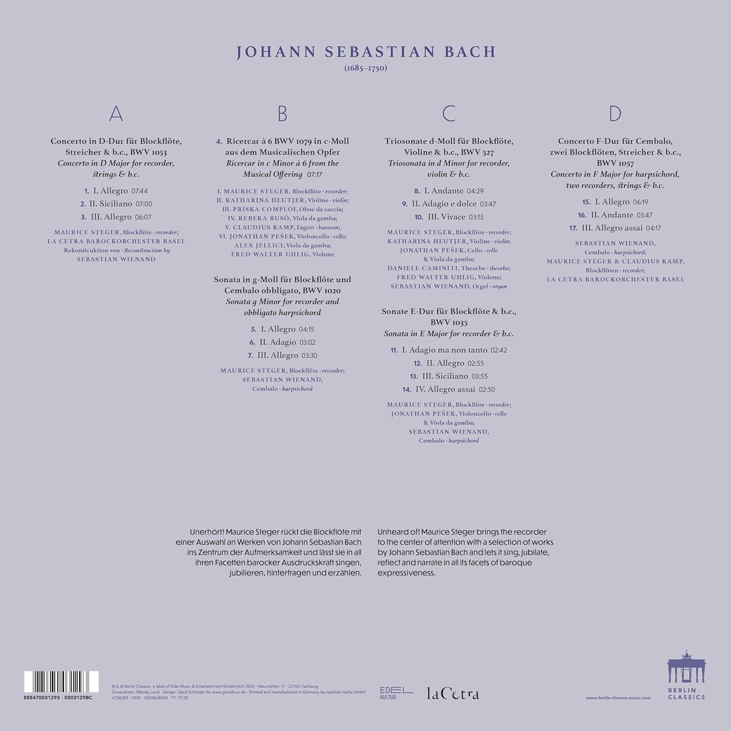 A Tribute to Bach (Lp)