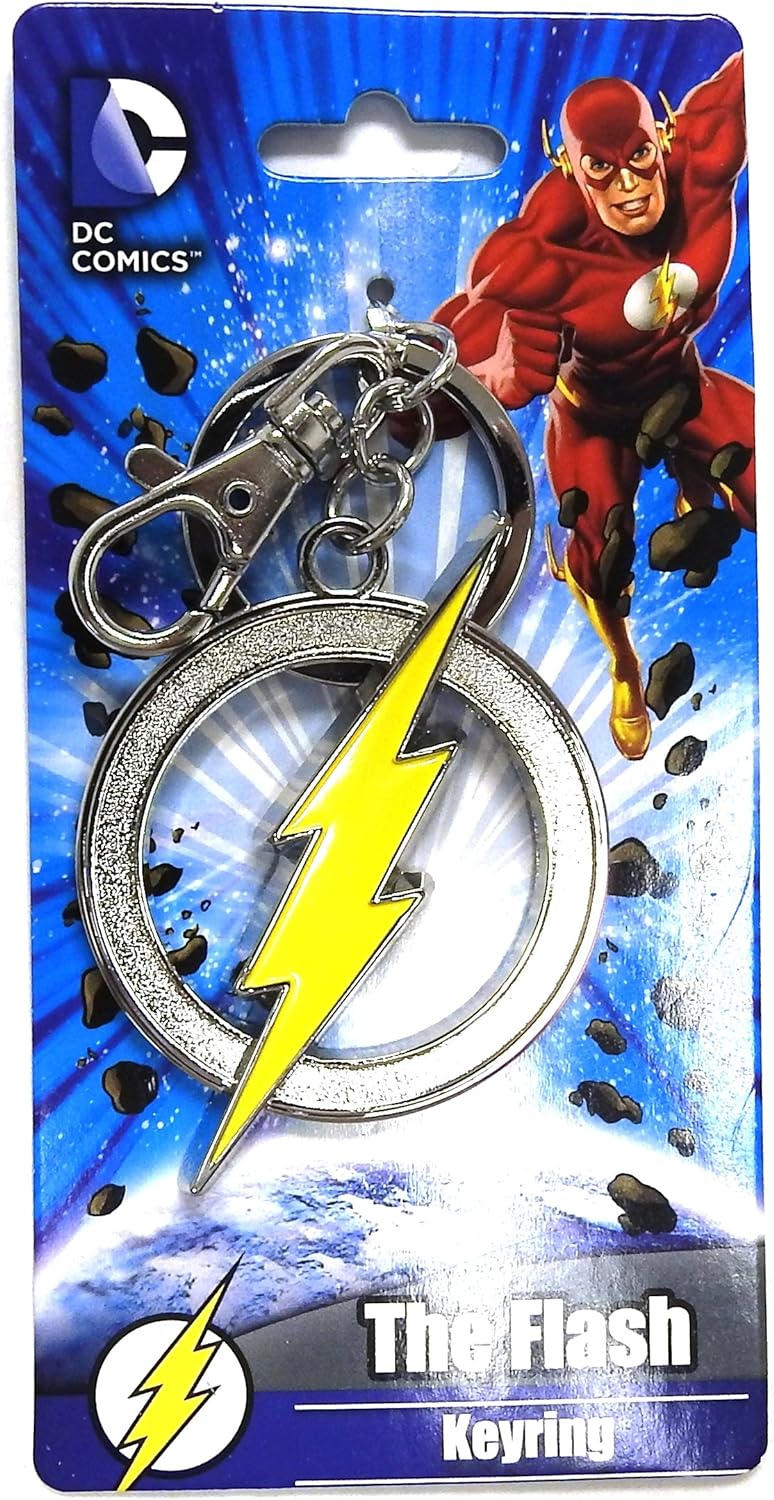 Entertainment Earth Flash Logo Keyring Yellow 6Cm
