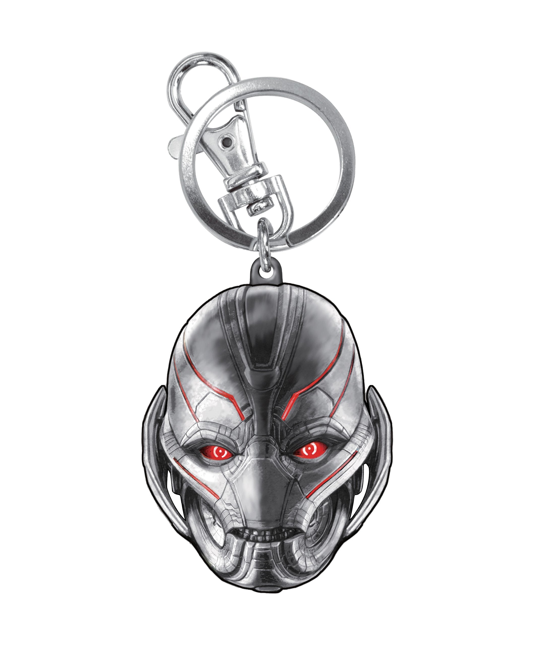 Monogram 68256 Key Ring, Grey/Red, 10 cm x 3.5 cm